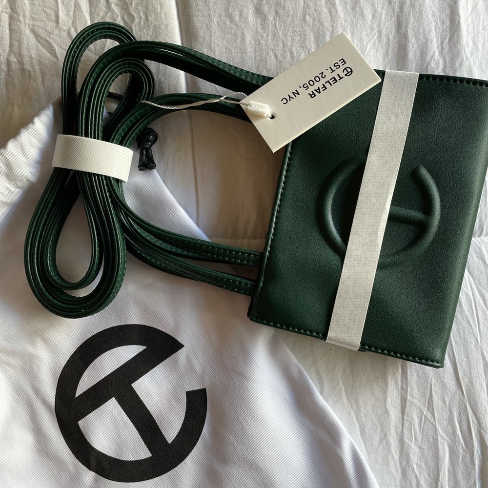 Telfar Dark Olive Shopping Bag (small)
